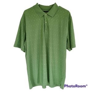 Greg Norman Golf Polo Style Short Sleeve Shirt Size LG Green
